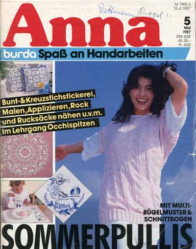 Anna 1987 Mai Lehrgang: Occhi!